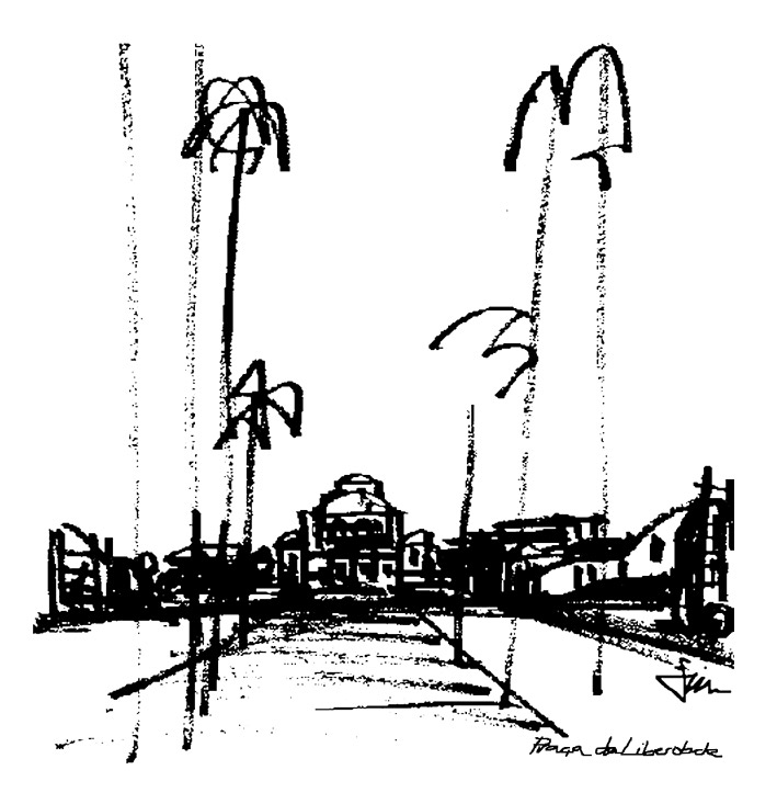 Desenho Praça da Liberdade
